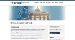 Desktop Screenshot of bhsb.de