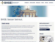 Tablet Screenshot of bhsb.de